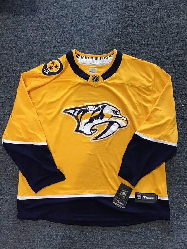 Nashville Predators Jersey 52 Yellow Home Ryan Ellis Reebok Hockey NHL  Stitched