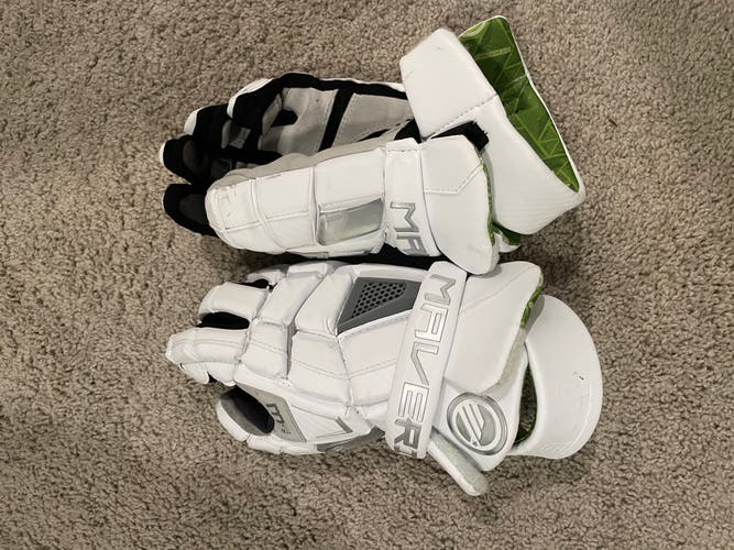 Used Player's Maverik M5 Lacrosse Gloves 13"