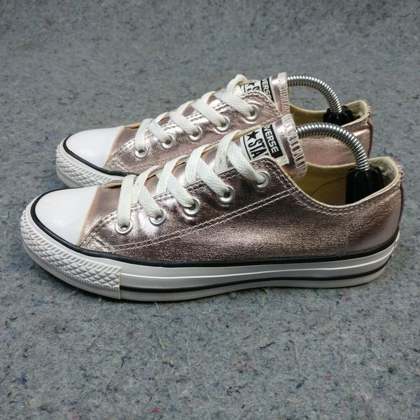 Converse All Star Chuck Taylor Womens Shoes Size 7.5 Sneakers Silver Top SidelineSwap