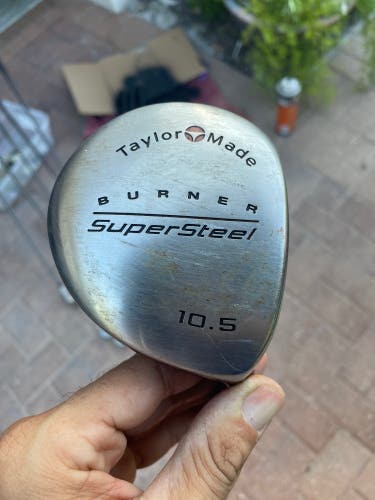 Taylormade Supersteel Burner Driver 10.5 Deg In Right Handed  Bubble shaft