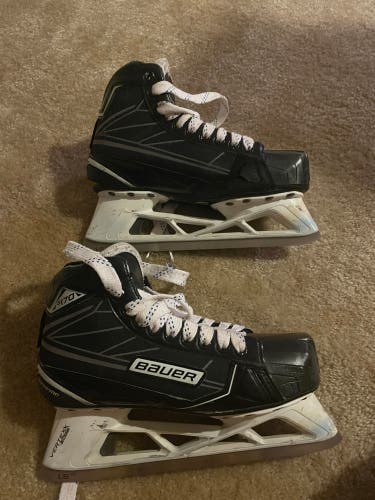 BAUER SUPREME S170 ICE HOCKEY GOALIE SKATES Senior Black Size 6.5D