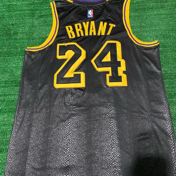 Kobe Bryant Los Angeles Jersey Black MAMBA snake skin