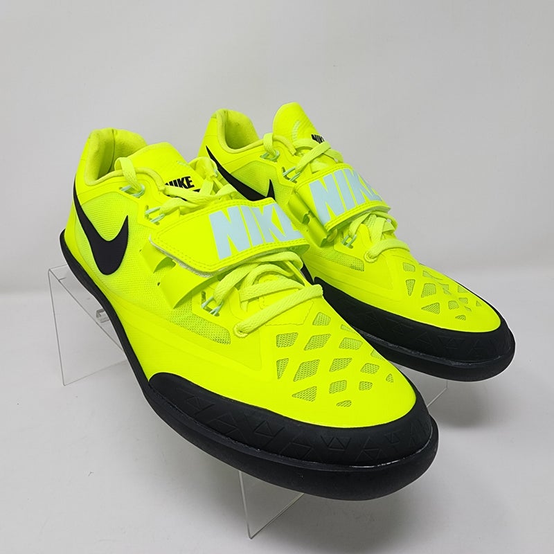 Nike Track & Field Shoes Mens 10 Air Zoom SD 4 Volt Green Swoosh Mesh Upper Logo