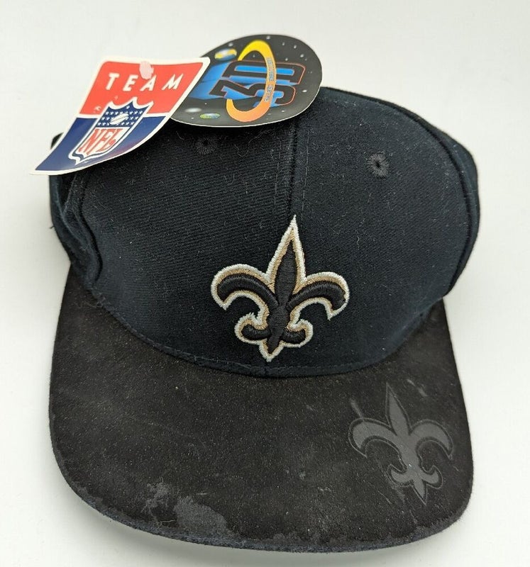 New Orleans Saints XL-HELMET Black Fitted Hat