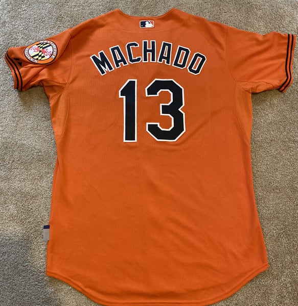 Manny Machado Baltimore Orioles Majestic Home Flex Base Authentic