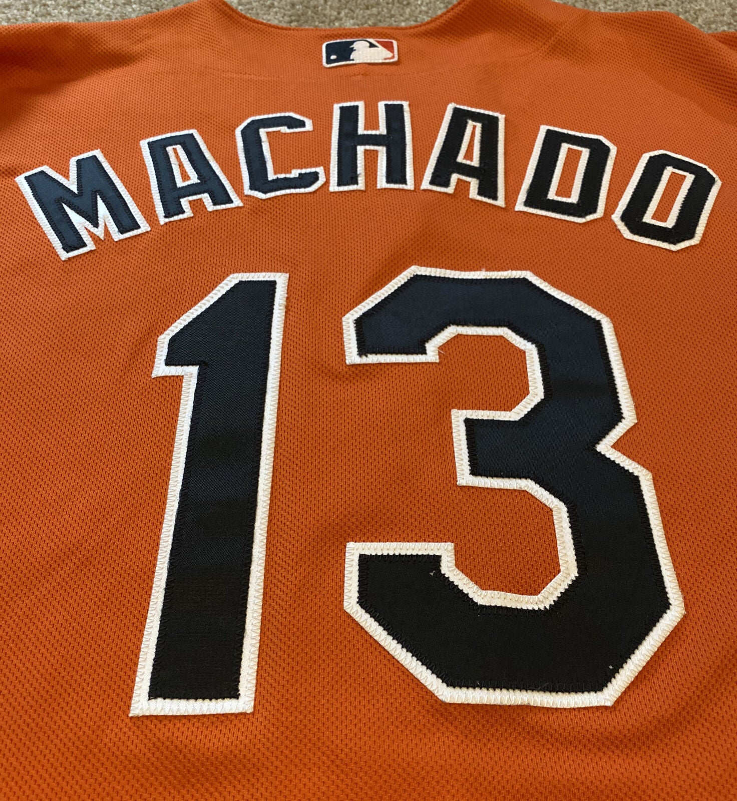 Manny Machado Baltimore Orioles Authentic On-Field Alt Orange Cool Base  Jersey