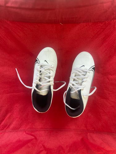White Kids Molded Cleats Nike Vapor speed  Cleats