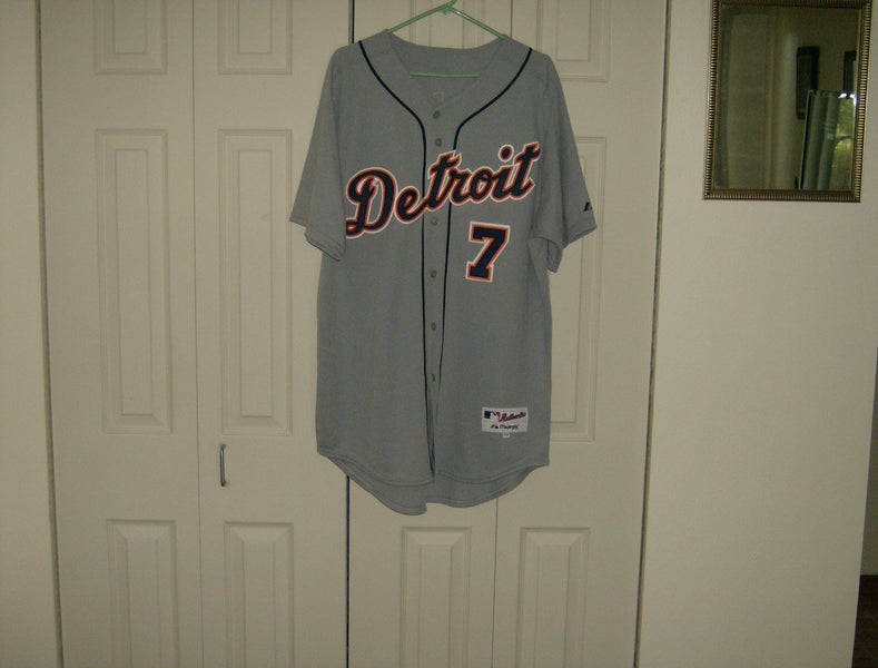 Authentic Majestic Detroit Tigers Brad Ausmus Road Jersey size 48 (XL)