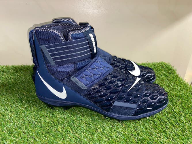 Nike Force Savage Elite 2 TD Navy Football Lineman Cleats BV3962-401 Sz 12.5 NEW