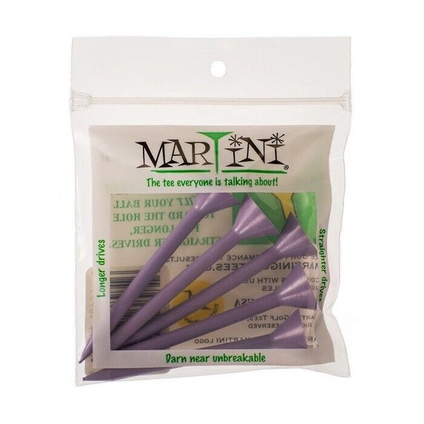 Martini 3.25" Original Golf Tees - Virtually Unbreakable Tees! - PURPLE