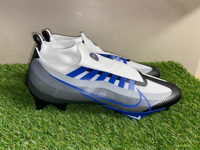 Nike Vapor Edge Pro 360 White Royal Blue Football Cleats DQ3670-041 Men Size 13