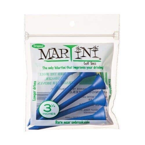 Martini 3.25" Original Golf Tees - Virtually Unbreakable Tees! - ROYAL BLUE