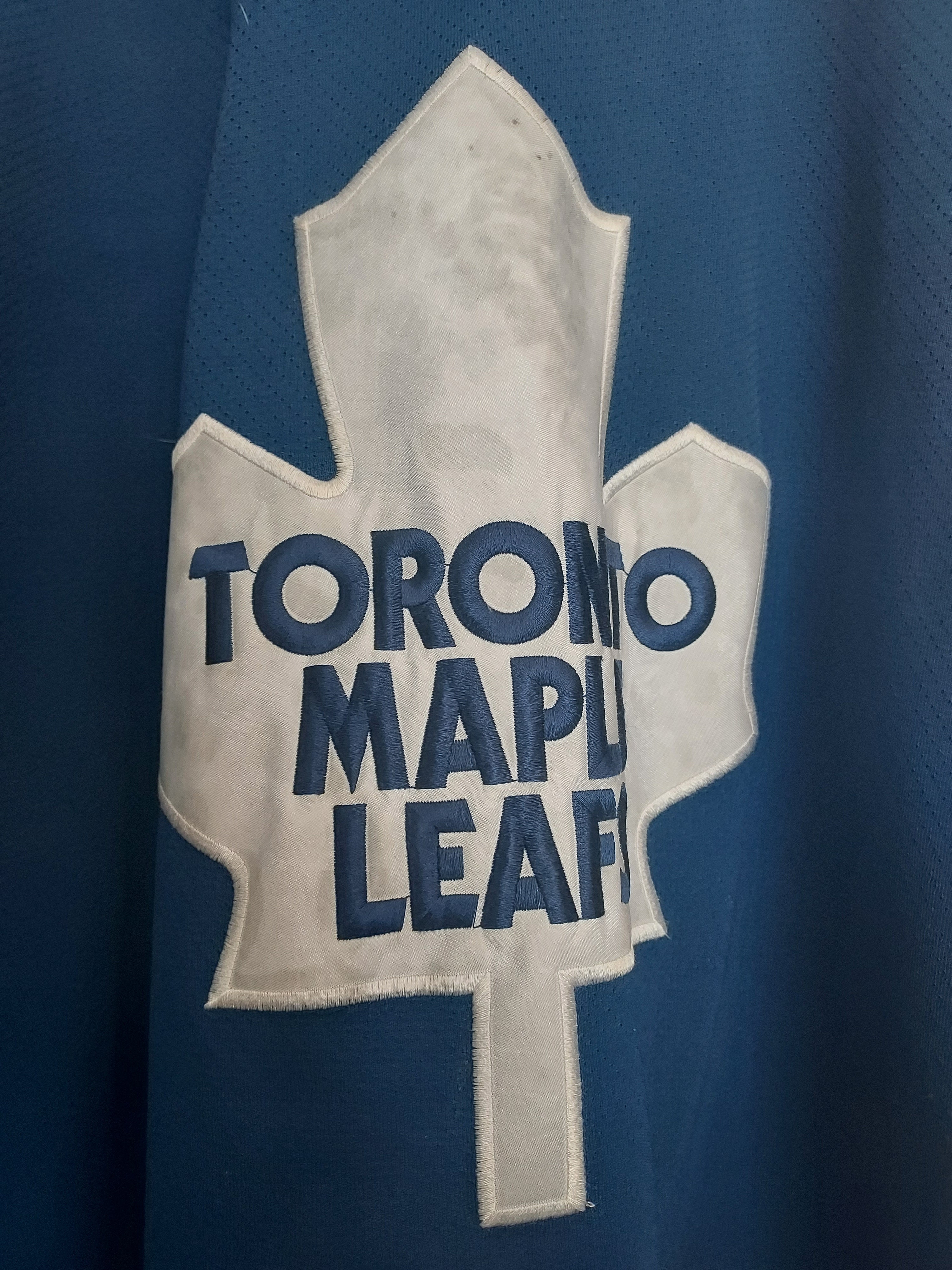 NeedfulThings416 Vintage Youth Kids Toronto Maple Leafs Sewn Starter Hockey Jersey Size L +