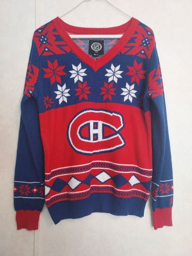 Used Montreal Canadiens Youth L Ugly Christmas Sweater