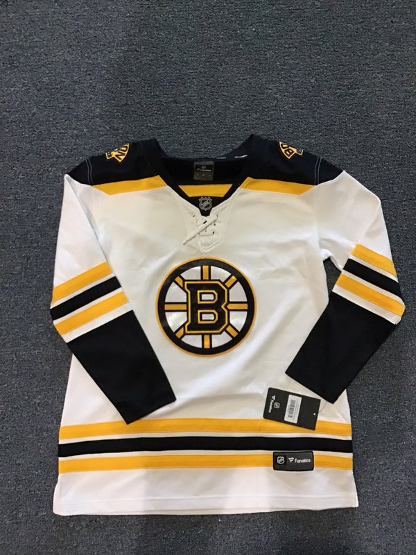 Monkeysports Boston Bruins Uncrested Adult Hockey Jersey in Black Size Large