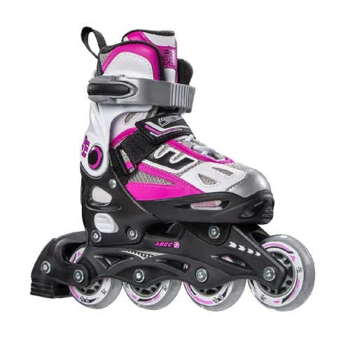 $80 5th Element G2-100 Girls Adjustable Inline Skates w/Ankle Support sizes 12-8