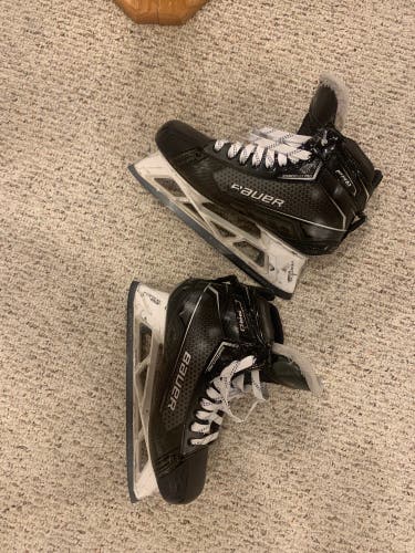 Used Bauer Regular Width Pro Stock Size 10.5 Pro Hockey Goalie Skates