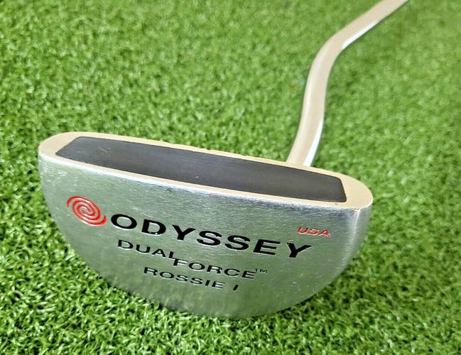Odyssey Dual Force Rossie I Mid Mallet Putter RH / Fluted Steel ~34.25" / jd8012