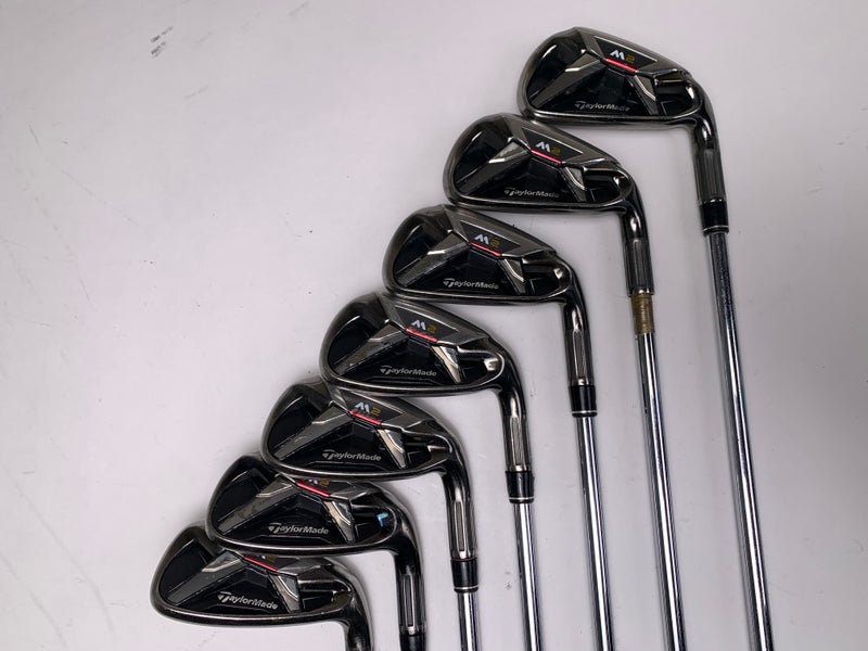 Taylormade M2 Iron Set 5-PW+AW REAX 88g Stiff Steel Mens RH