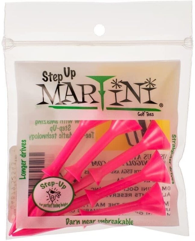 Martini Golf Tees - Step Up 3.25" Original Tees - PINK