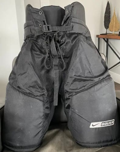 Senior Used Medium Nike Bauer Supreme Pro Hockey Pants Pro Stock Colorado Avalanche