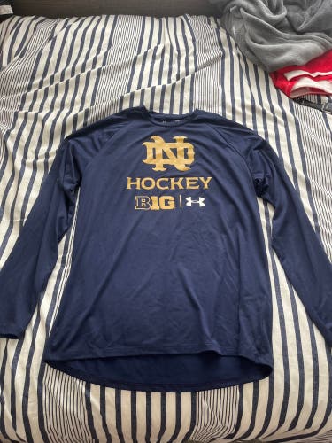 Notre Dame Under Armour Long sleeve Hockey Shirt