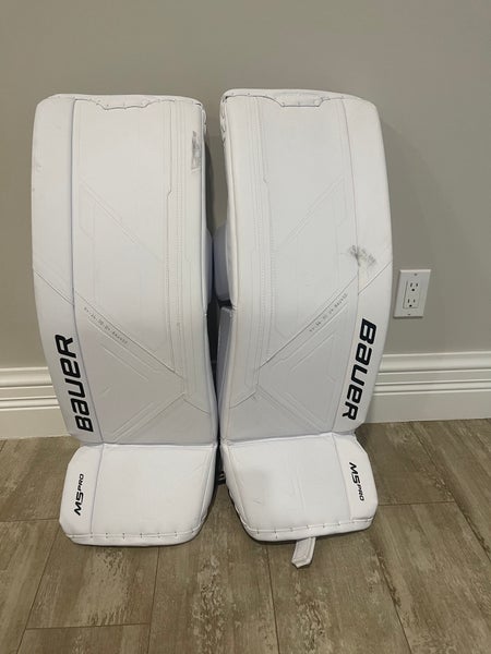 Senior Bauer M5 Pro goalie leg pads