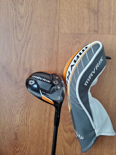 Used Men's Callaway Right Handed Mavrik Sub Zero Fairway Wood Extra Stiff Flex 3 Wood