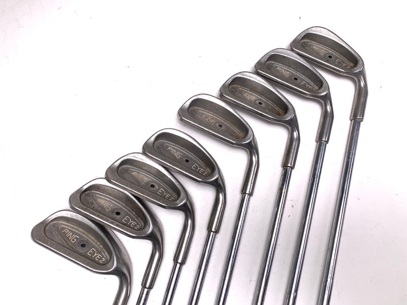 Ping Eye 2 Iron Set 3-PW Black Dot Karsten ZZ-Lite Stiff Steel Mens RH