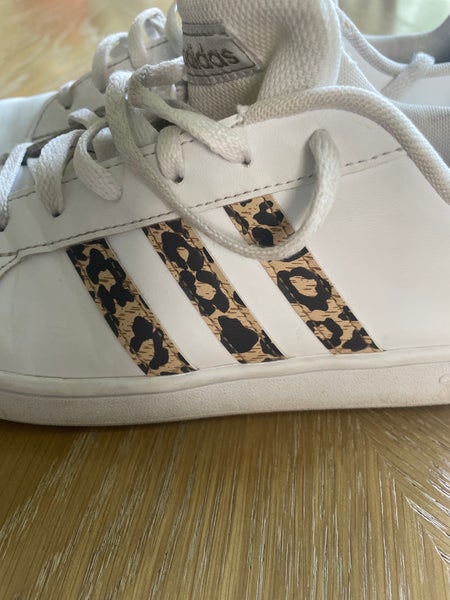 Adidas White W/leopard Print Accents | SidelineSwap