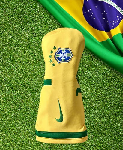 Brazil National Football Driver Head Cover
