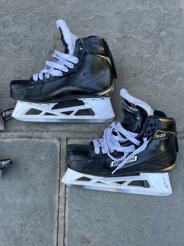 Used Bauer Regular Width  Size 7 Supreme S29 Hockey Goalie Skates