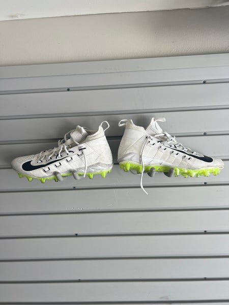 White Unisex Turf Cleats High Top Alpha Huarache 6 Elite