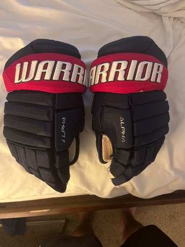 Used Warrior 14" Pro Stock Alpha Pro Gloves