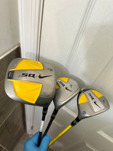 Nike SQ Driver 10.5* & 3&5 FairWayWood Regular Flex Right Handed