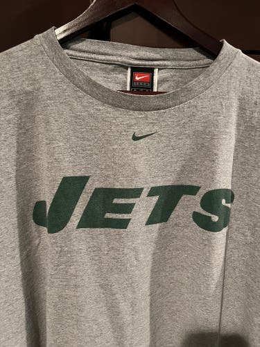 Used New York Jets Gray T-Shirt by Nike (Size XL)