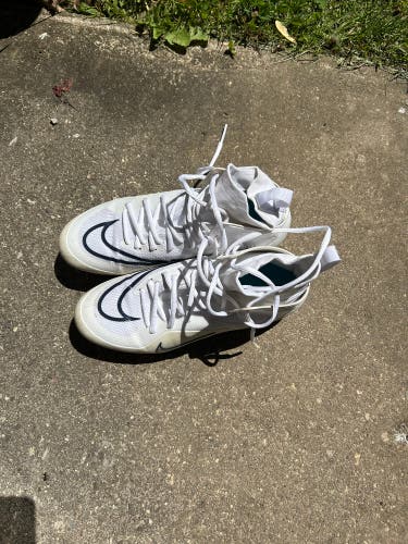 White Unisex Size 9.0 (Women's 10) High Top Alpha Huarache 8 Varsity LAX