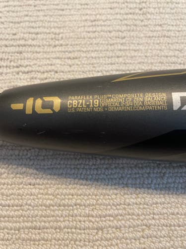 2019 Composite (-10) 21 Oz 31" CF Zen Bat- USED