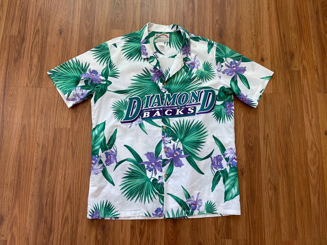 Arizona Diamondbacks Dbacks MLB BASEBALL 2022 SGA Sz Medium Hawaiian Camp  Shirt!