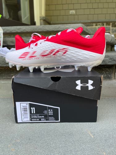 Red Adult New Men's Size 11 (Women's 12) Under Armour Low Top TM BLUR SMOKE MC