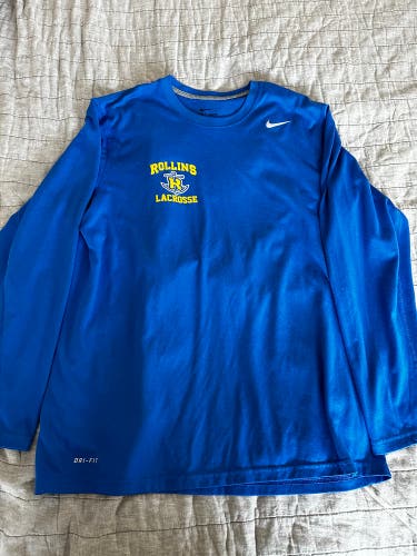 Used Men's Nike Dri-Fit Rollins Lacrosse LS Tee