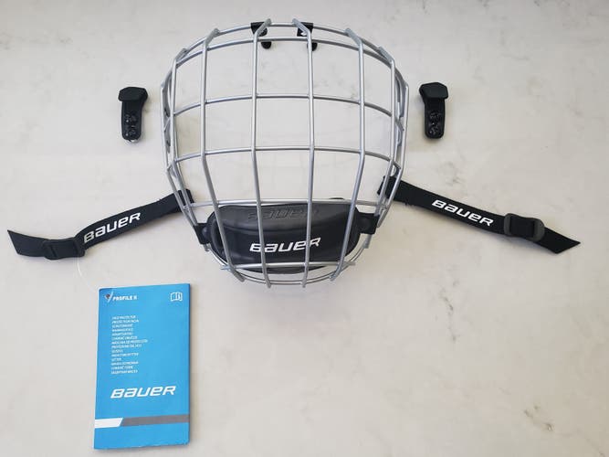 New Large Bauer Profile II Facemask Full Cage