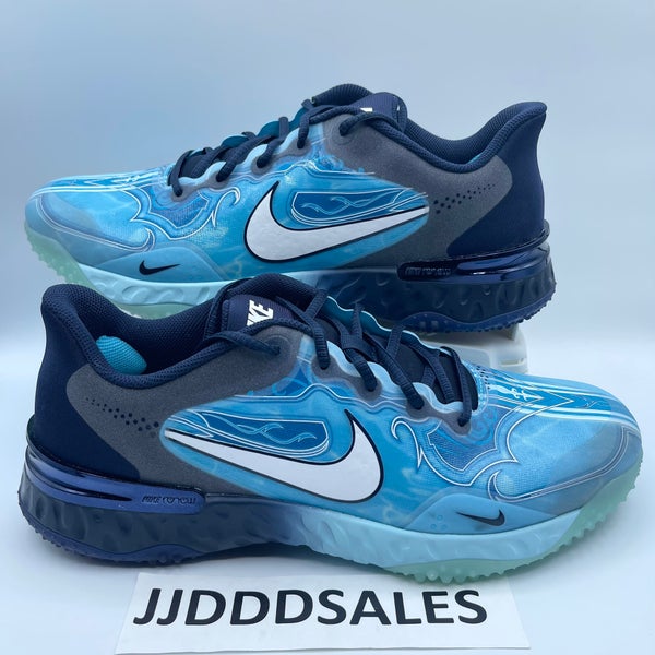 Nike Alpha Huarache Elite 3 Turf Baseball Cleats Blue CV3561-400 Men’s Size 12.5.