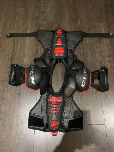 Used Large CCM  Crazy Light Pro Shoulder Pads