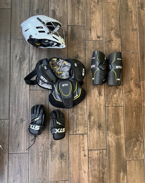 All STX Pads + Cascade Helmet