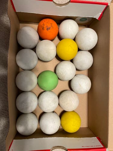 Used 18 Pack Lacrosse Ball