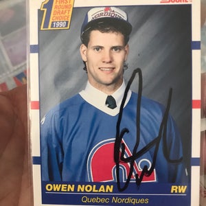 1990 score hockey rookie card with autograph