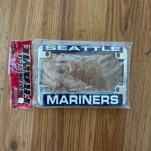 Seattle Mariners MLB BASEBALL Chrome Metal Tag Motorcycle License Plate Frame!