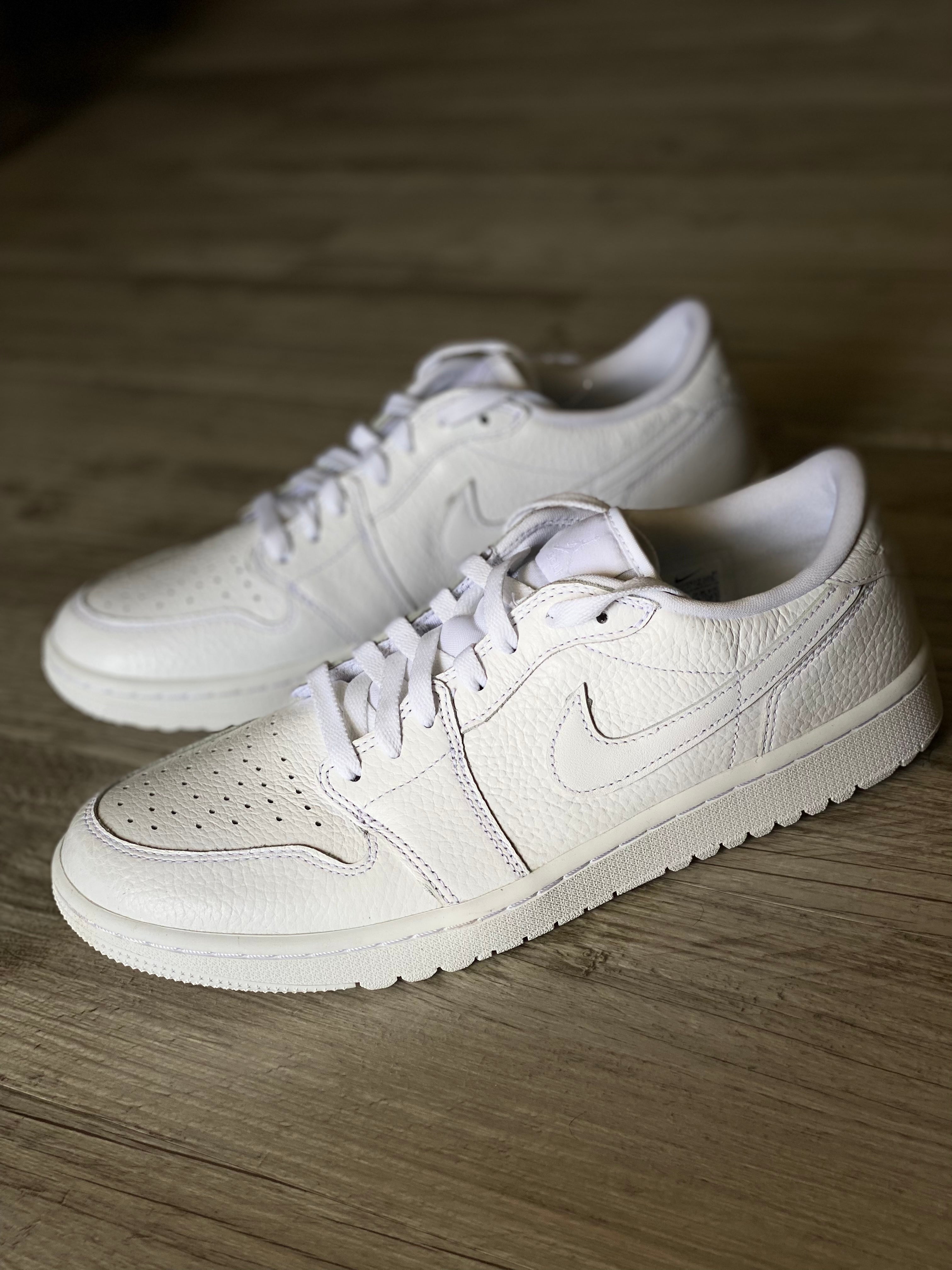 Jordan 1 low golf triple white men's size 10 *BRAND NEW