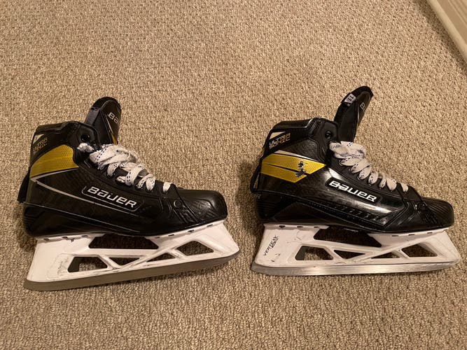 Used Bauer Regular Size 11 Ultrasonic Hockey Goalie Skates